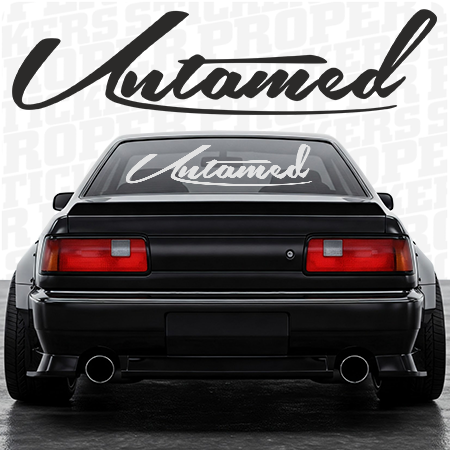 UNTAMED - nieokiełznany - naklejka